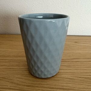 Modern Gray Textured Ceramic Planter/Cup
